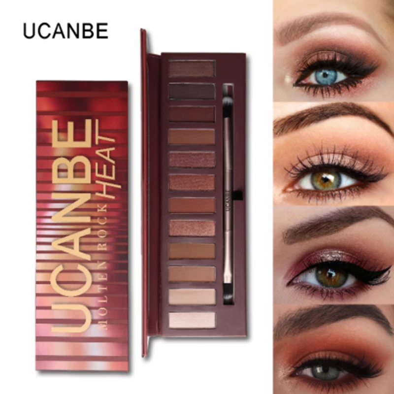 UCANBE Популярный бренд продажа расплавленный рок тепла Eye Shadow макияжа Палетка