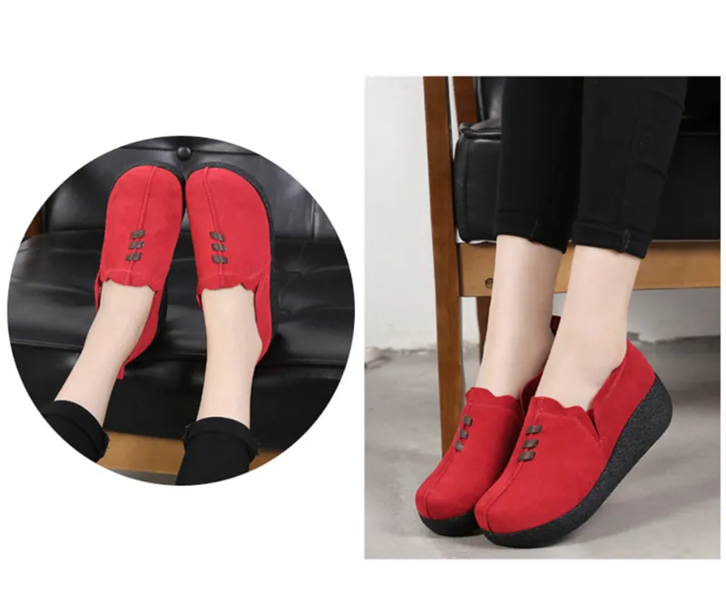 BEYARNEPlus/Размеры 35-43; женские лоферы на плоской платформе; женские весенние туфли из замши без застежки на плоской подошве; женская обувь на плоской подошве; CreepersSneakerE084
