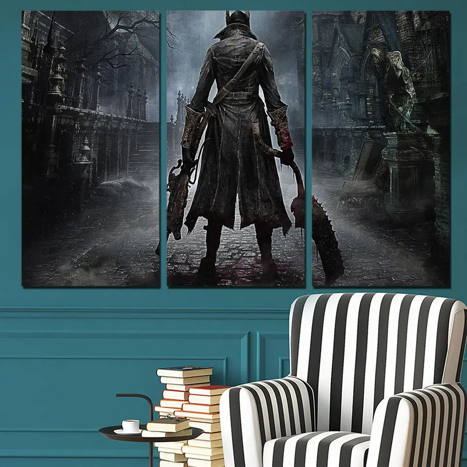 Настенные художественные HD печатные модульные картины из холста 3 шт. картина