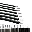 Термоусадочные трубки, круглые, диаметр 1 мм1,5 мм2 мм2,5 мм3 мм3,5 мм4 мм, длина 5 м, черные