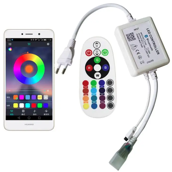 220 В RGB Светодиодная лента Bluetooth контроллер BT беспроводная IOS/Android Светодиодная лента Bluetooth контроллер для 110 В RGB светодиодная лента