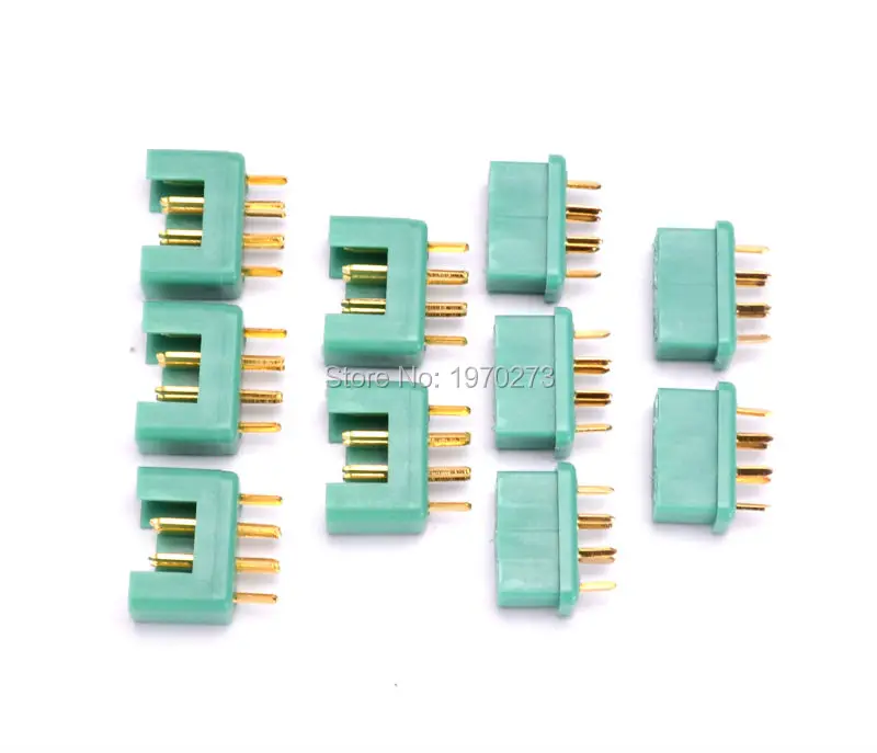 5 пар/10 пар разъем MPX 24K позолоченный 6pin 40Amp RC aeromodelling аксессуары для поля|connector