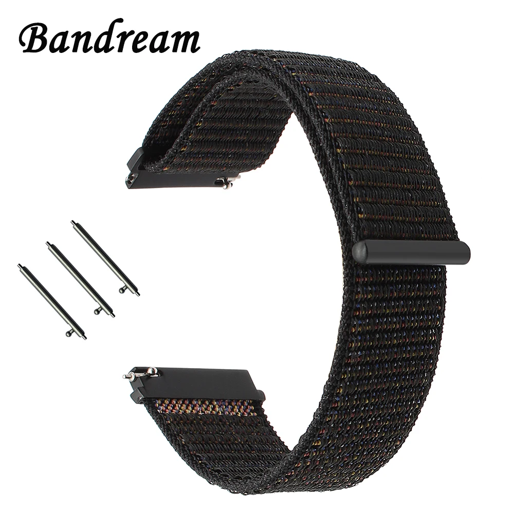 Миланская петля нейлоновый ремешок для часов 20 мм для Ticwatch 2/E Garmin Vivoactive3 samsung gear Sport Watch Band быстросъемный ремень