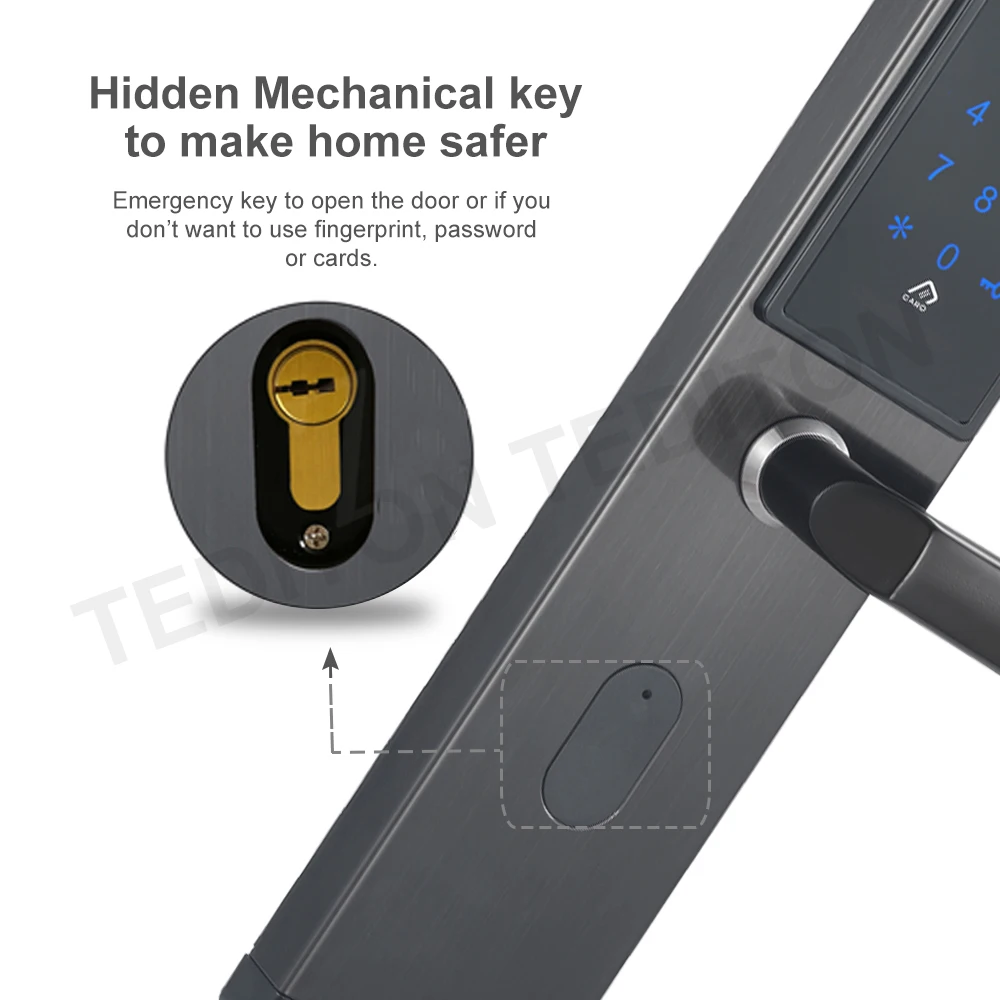 TTlock приложение WiFi цифровой электронный умный дверной замок, умный дом Интеллектуальный Bluetooth клавиатура пароль дверной замок