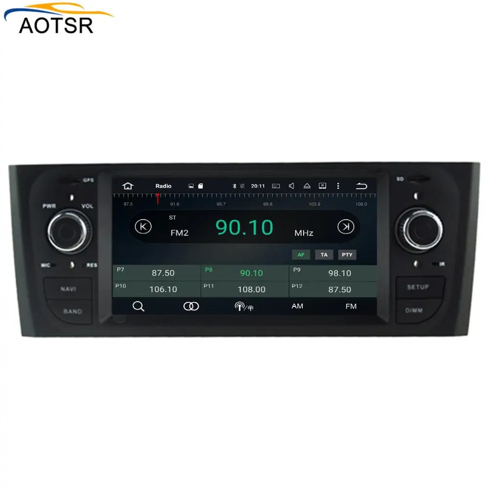 Ips Android 9 0 Автомобильный мультимедийный dvd плеер головное устройство для FIAT old Punto