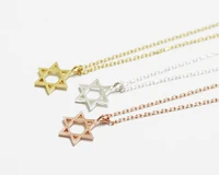 star of david naszyjnik cute delicate necklace necklaces pendants gold choker necklace women pendant long statement