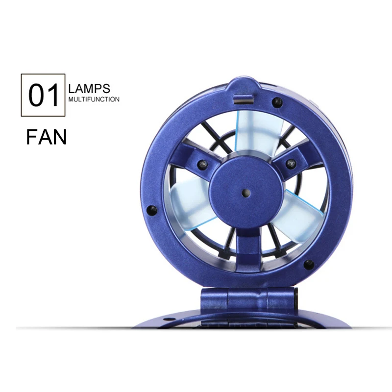 Newly Multi-function Solar Flashlight with Mini Fan Rechargeable LED Camping Light Table Lamp BN99 | Спорт и развлечения