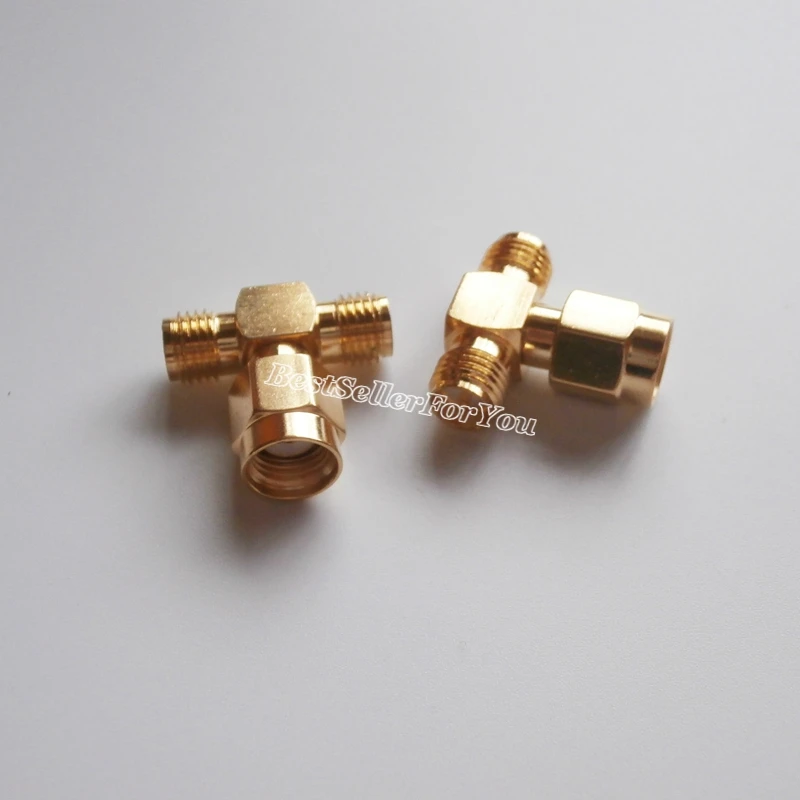 1 шт. RP SMA Штекерный к 2 двойным разъемам RPSMA гнездовой тройной серии T RF адаптер 3