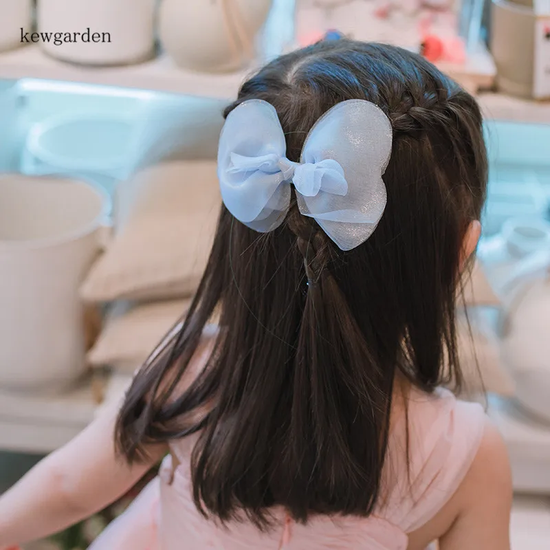 Kewgarden Baby Girls Аксессуары для волос милый шифоновый бантик заколки-пряжки заколки