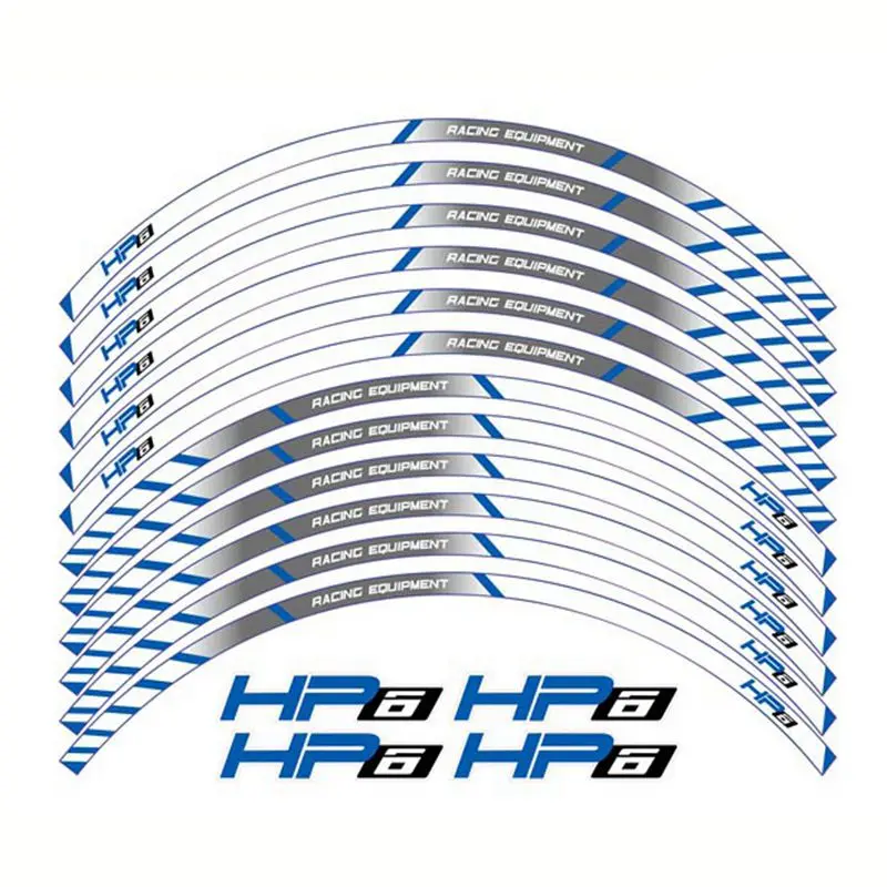 

high quality motorcycle wheel decals waterproof Reflective stickers rim stripes For BMW HP6 BMWHP6
