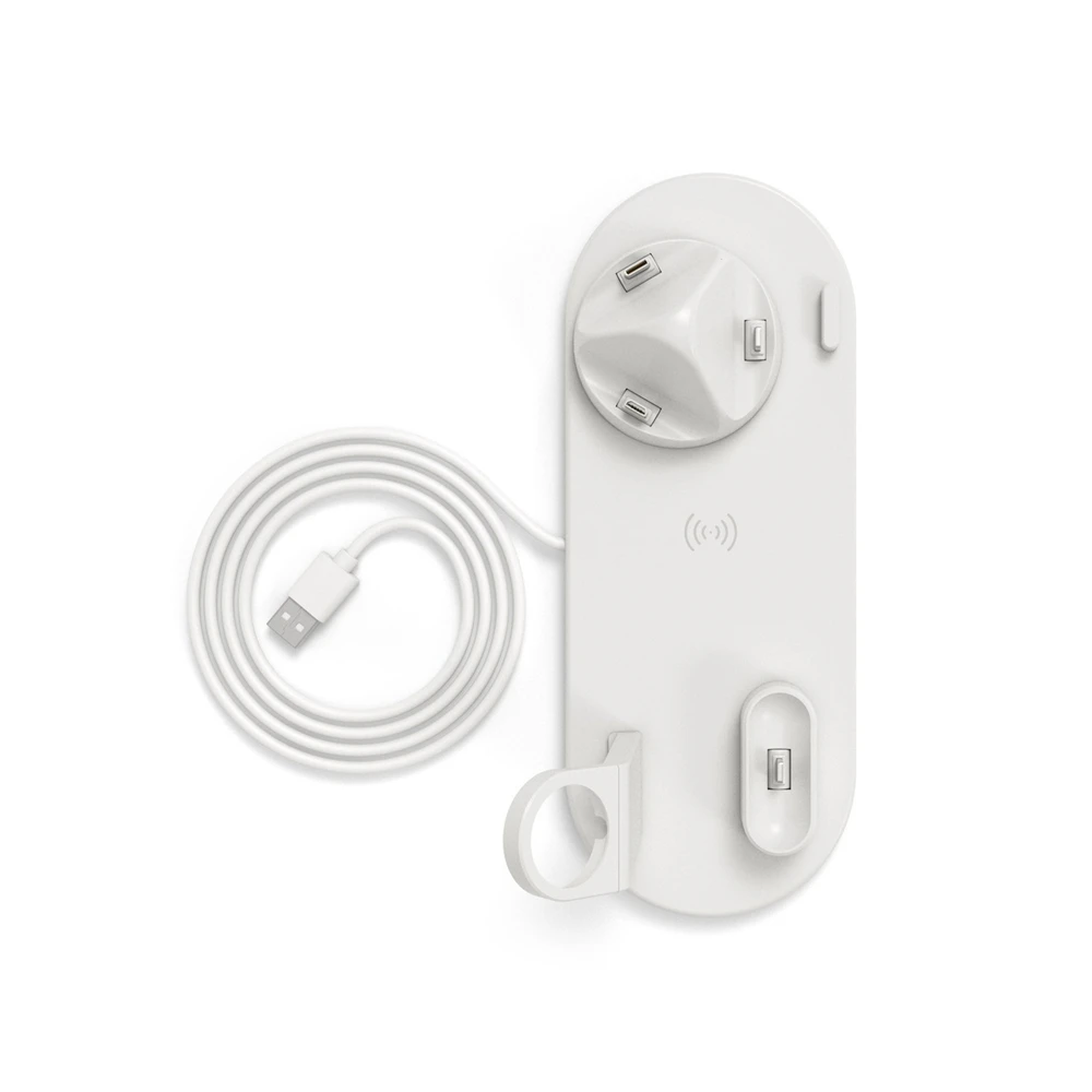 10 Вт беспроводное быстрое зарядное устройство + Type-C/Micro USB/8-контактная док-станция