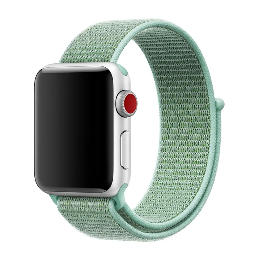 Marine Green 44 м, 40 мм, 42 мм, 38 мм, цветной спортивный нейлоновый ремешок для часов Apple Watch, ремешок iWatch, серия 5, 4, 3, 2, 1, ремешки, Ремешки для наручных часов - Цвет ремешка: Marine Green