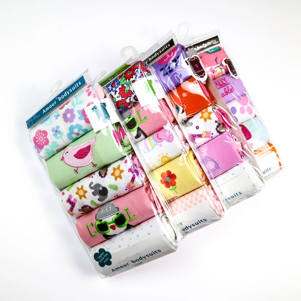 Оптовая продажа с фабрики 5 шт./лот детская одежда боди короткими рукавами для