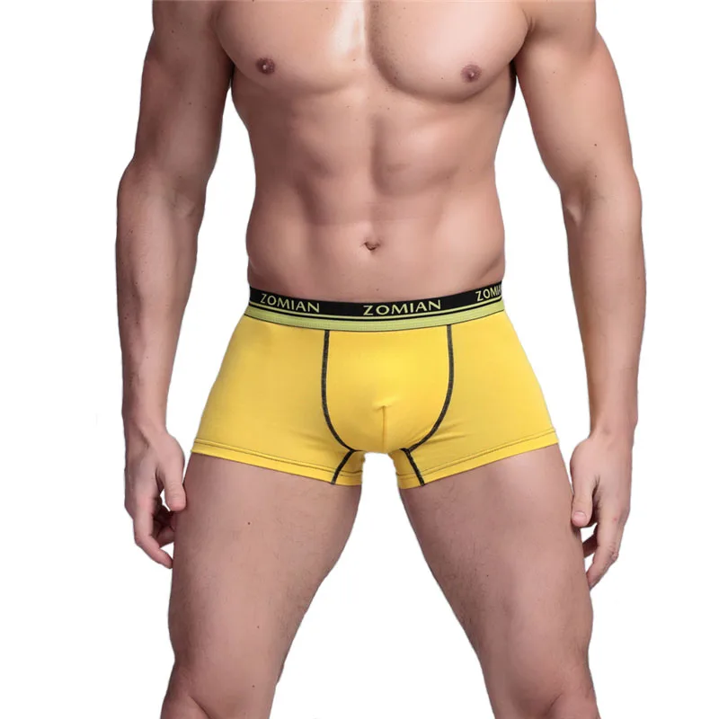 Для мужчин шорты боксеры специальные трусы 13 Цвет узкие нижнее белье высокого