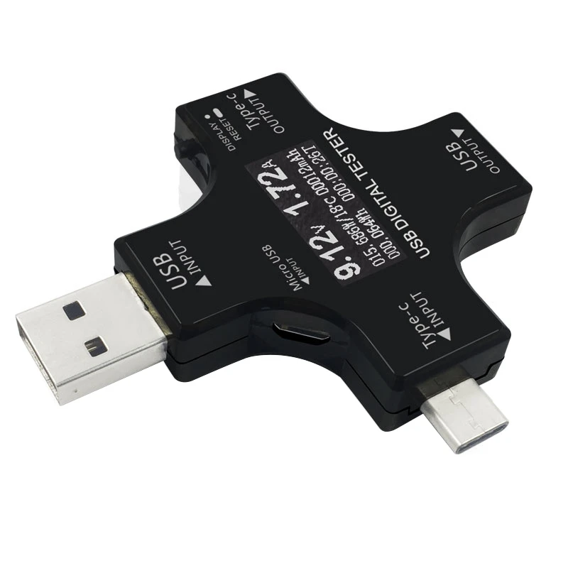 Тестер USB type-C pd цифровой вольтметр постоянного тока амперимор измеритель тока Амперметр детектор зарядное устройство индикатор