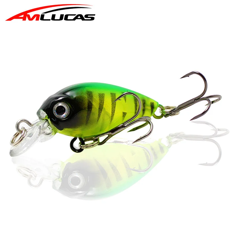 Amlucas 4 5 см 1 г Topwater воблер типа Минноу Рыбная приманка вобблер искусственный