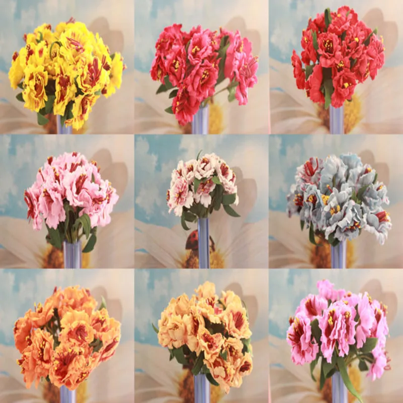 

Оптовая продажа! Букет цветов из шелка, искусственные цветы для декора, сделай сам, цвет на выбор, 200 шт.