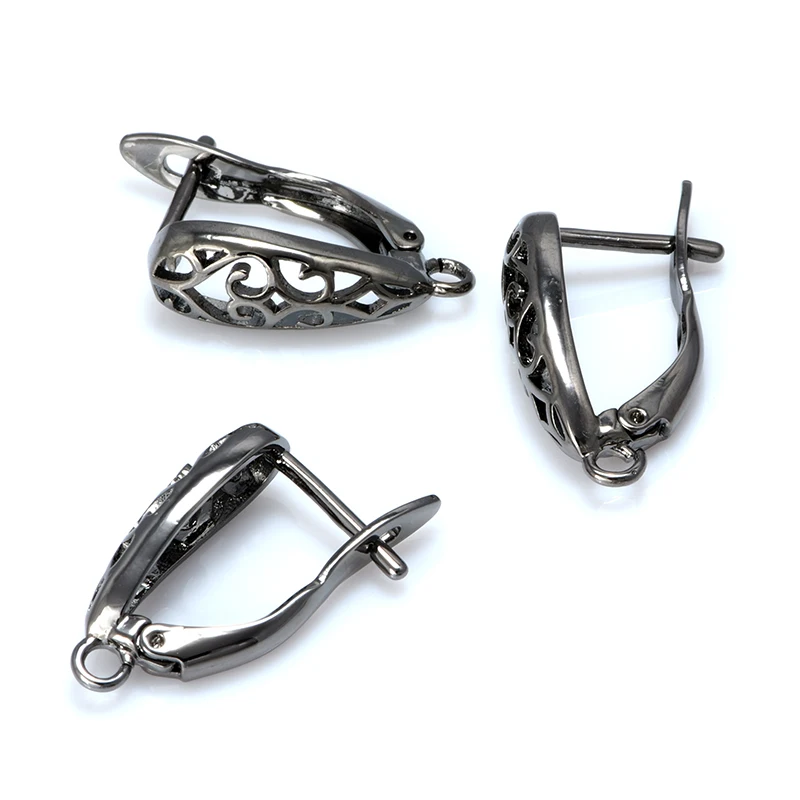 DIY серьги застежки крючки для женщин ручной работы ювелирных изделий Аксессуары модный дизайн полые серьги крючки