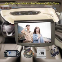 bigbigroad for ford transit car roof mounted in car digital screen support hdmi usb fm tv game ir remote flip down monitor dvd