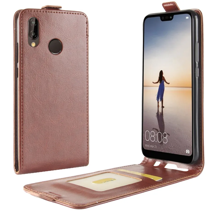Чехол JFVNSUN для Huawei P20 Lite Вертикальный кожаный чехол в стиле ретро LITE 5 84 дюйма