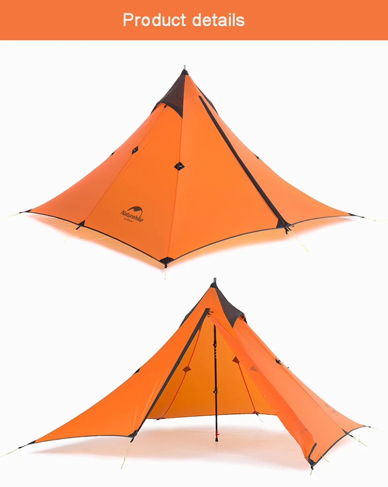 Naturehike Spire 1 человек Тент Палатка Сверхлегкий Открытый Кемпинг двухслойная палатка Водонепроницаемый палатка для пикника с матом NH17T030-L