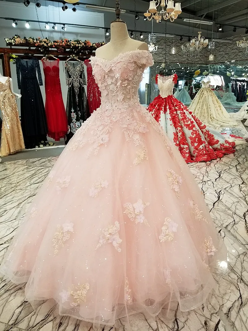 CloverBridal Новое поступление в пол шикарный светильник с розовыми цветами свадебное платье с открытыми плечами