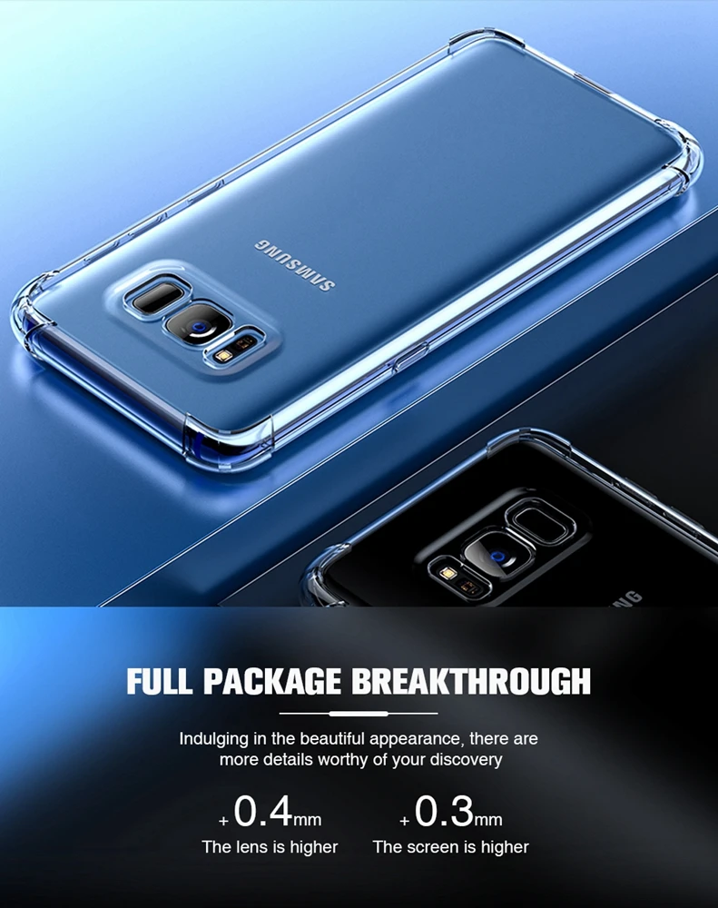 Чехол для Samsung Galaxy Note 9 чехол S9 Plus силиконовый прозрачный Футляр TPU мягкий M20 M10 M30 A10