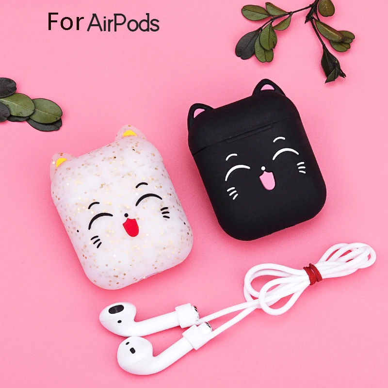Милый мультяшный чехол для наушников Airpods 2, мягкий силиконовый чехол для наушников Airpods 1/i10/i11/i12/i13 Tws, защитный чехол
