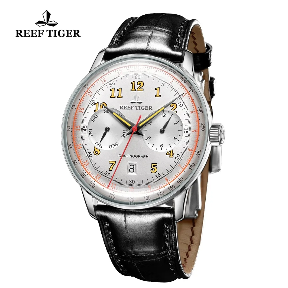 Мужские классические часы Reef Tiger/RT многофункциональные автоматические