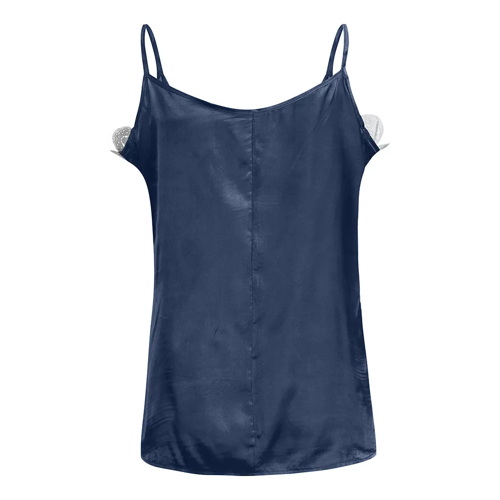 Женская рубашка с V образным вырезом без рукавов|Топы| |