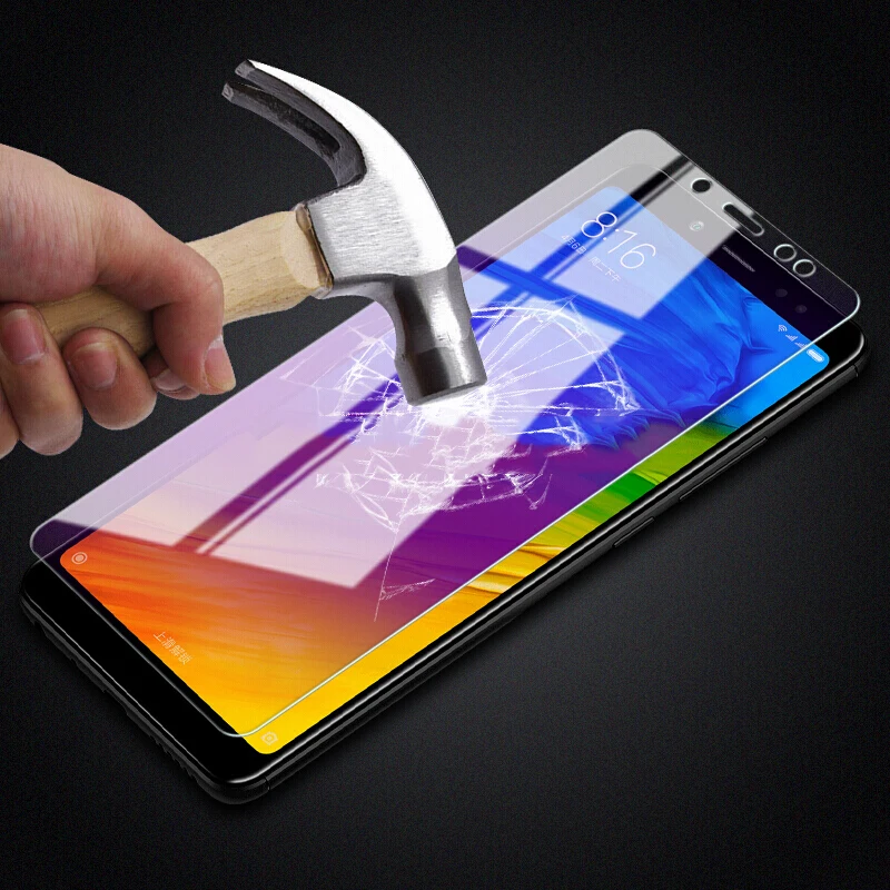 EXUNTON 2.5D 9H полное покрытие анти синее закаленное стекло для Xiaomi Redmi Note 5 Note5 синий