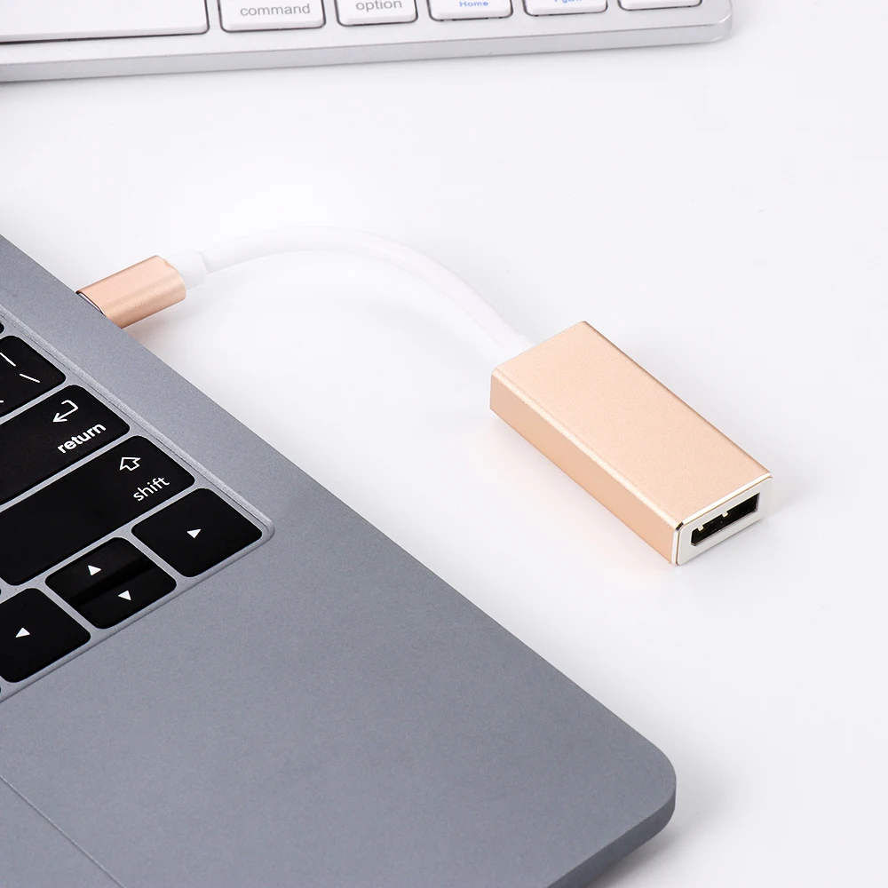 Для Macbook Pro USB C к DisplayPort адаптер 3 1 Type DP конвертер Поддержка 4K HD | Электроника