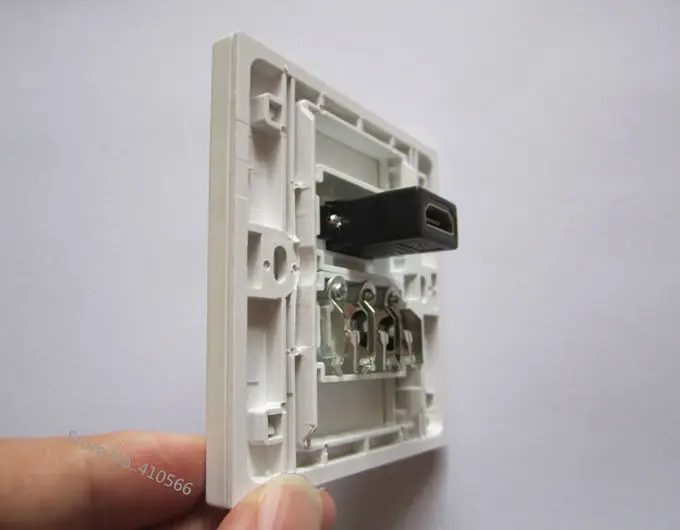 Новая настенная розетка с HDMI 1 4 + RCA Аудио Видео 86x86 мм белая панель для украшения