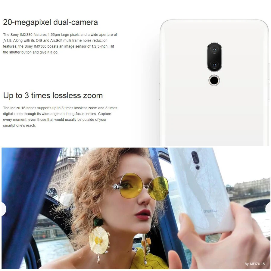Фирменная Новинка Meizu 15 4 аппарат не привязан к оператору сотовой связи мобильный телефон 5,4" 4 Гб Оперативная память 64/128 ГБ Snapdragon 660 Octa Core 1920x1080 отпечатков пальцев mcharge сотовый телефон