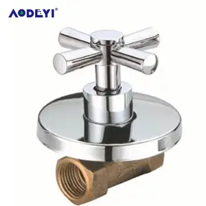 Латунный душевой клапан AODEYI для ванной комнаты, хромированный смеситель для холодной и горячей воды