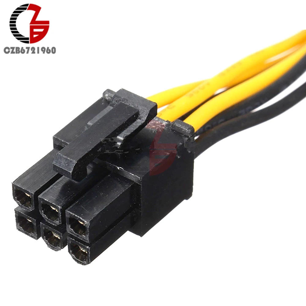 6-Pin Mini PCI-E мужчина к PCI Express женский Мощность Удлинительный кабель для адаптера переменного тока