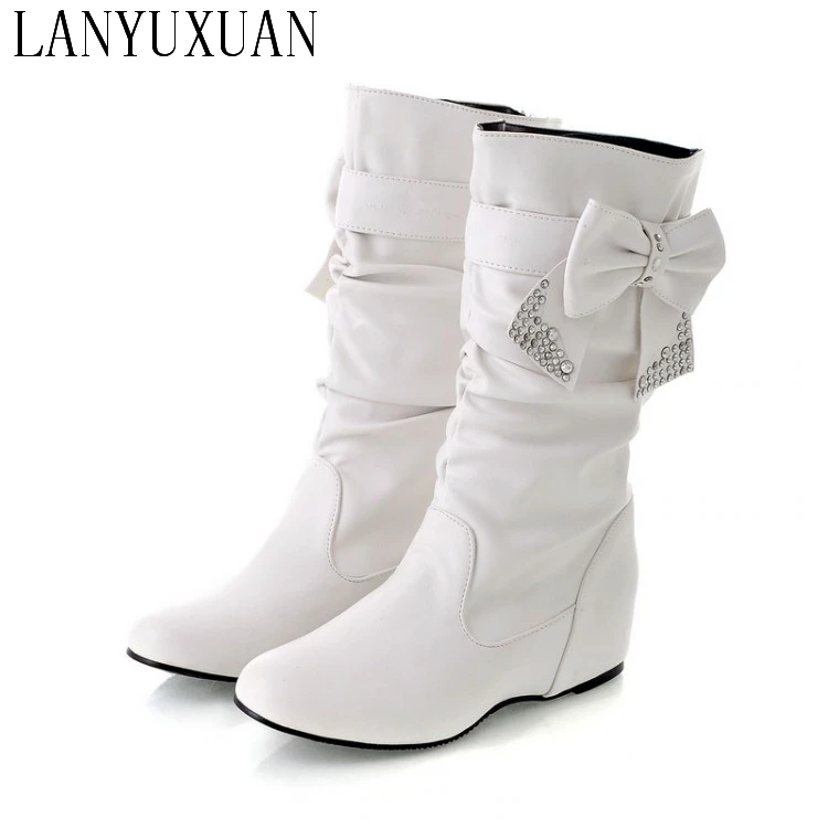 Женские ботинки на плоской подошве среднего размера (b m) большие размеры 34 47 весна