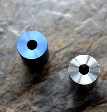 TC4 титановый сплав бусы на веревочке металлические подвески череп для Паракорда