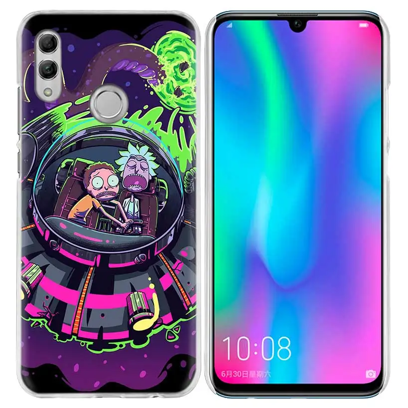 09 Рик и Морти мультфильм чехол для huawei Honor 8X Y9 9 10 Lite Play 7C 8C 8S 8A фотоаппаратов моментальной печати 7S 7A Pro V20 20i Y6 Y7 жесткий чехол из ПК для телефона - Цвет: 09