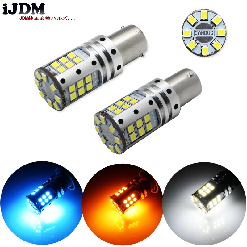 IJDM Автомобильный задний светильник 1156 светодиодный Canbus BA15S/P21W BAU15S/PY21W S25 3030 32SMD