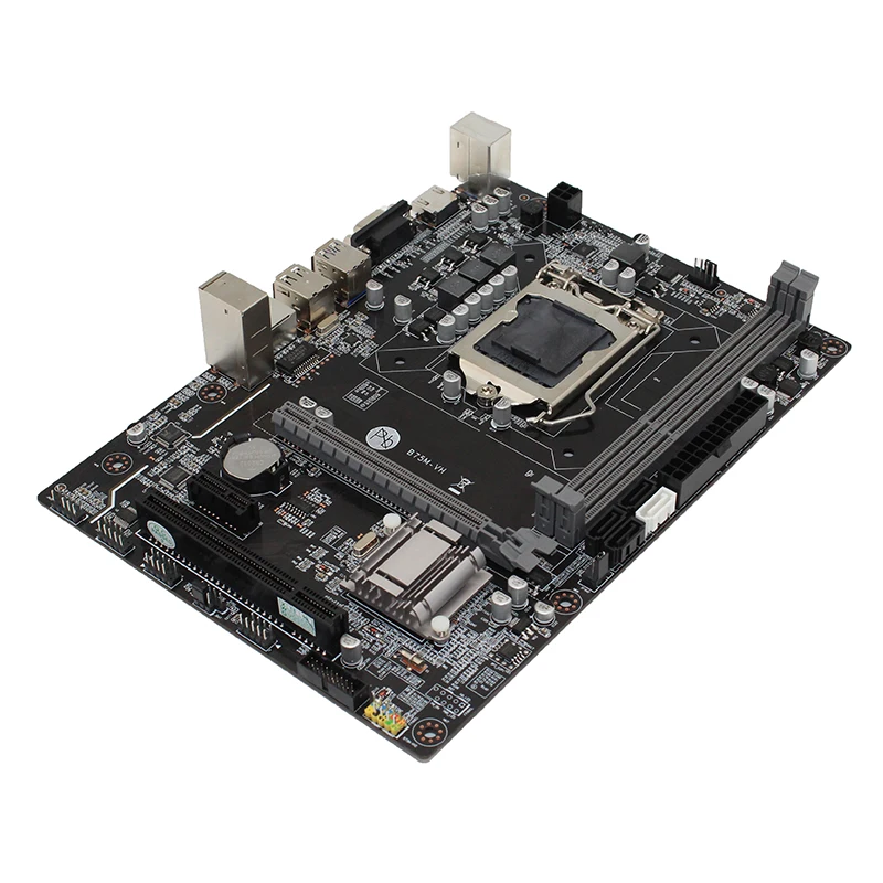 Новый B75M VH B75 LGA 1155 USB3.0 USB 3 0 DDR3 двухканальный 1600/1333/1066 DIMM для настольных ПК Intel Core 2/3