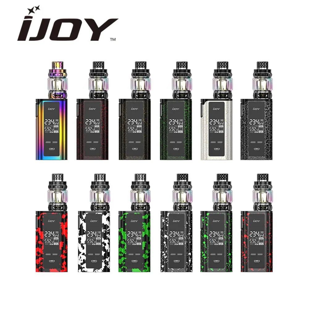 Оригинальный IJOY Captain PD270 Новый комплект с 234 Вт Бокс мод Diamond Sub Ohm бак электронные