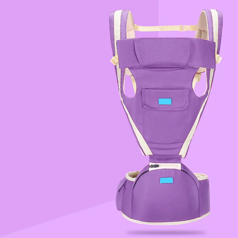 purple SeckinDogan Детские переноски безопасности органический хлопок кенгуру сумка эргономичный слинг 360 Противоскользящий Колыбель для переноски младенца - Цвет: purple