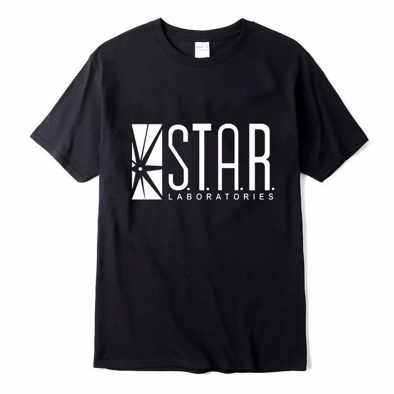 Супермен Серии Мужчины майка ЗВЕЗДЫ S. T. A. R. labs Летом 2017 новая мода Уличная