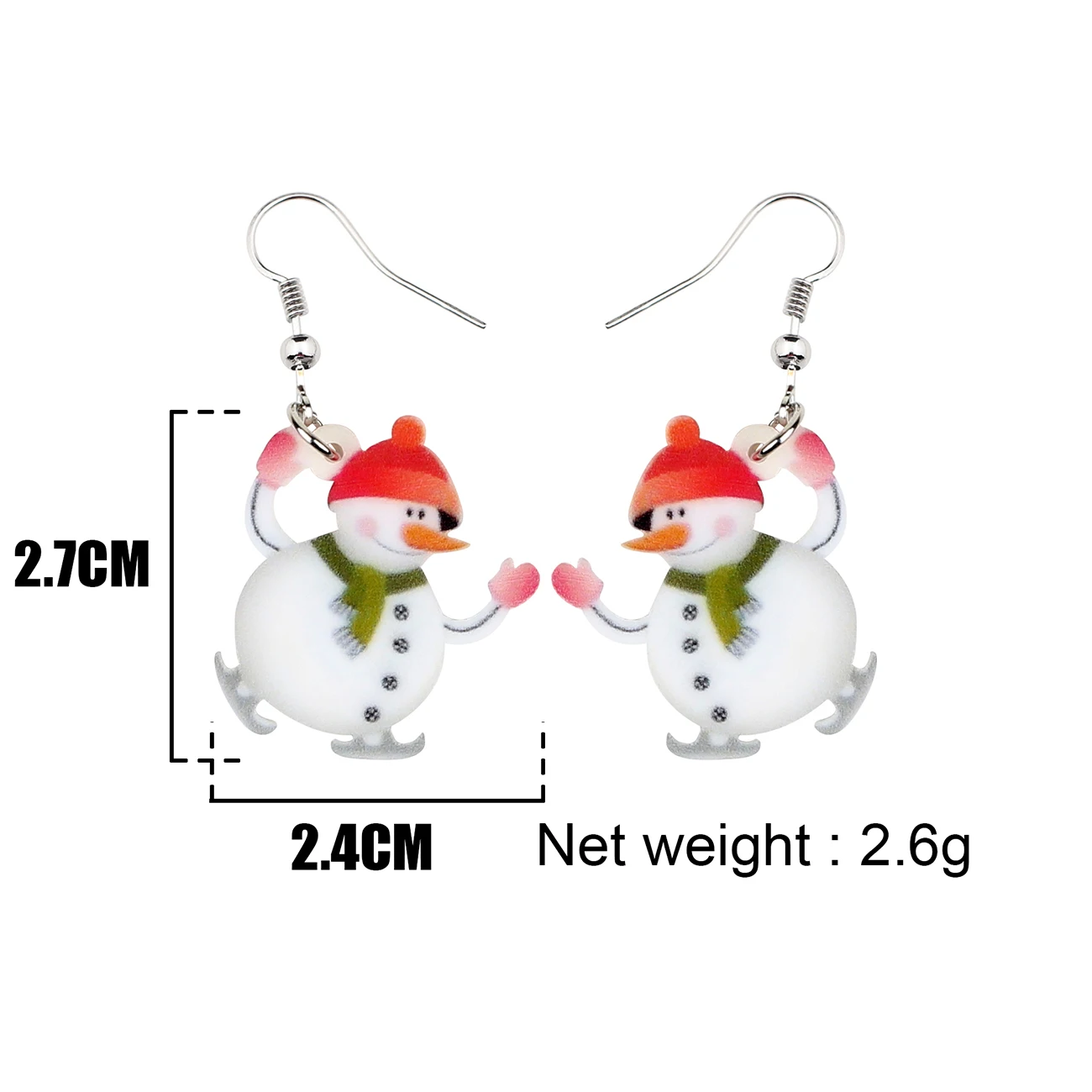 Акриловые рождественские танцующие Снеговики WEVENI милые украшения для женщин