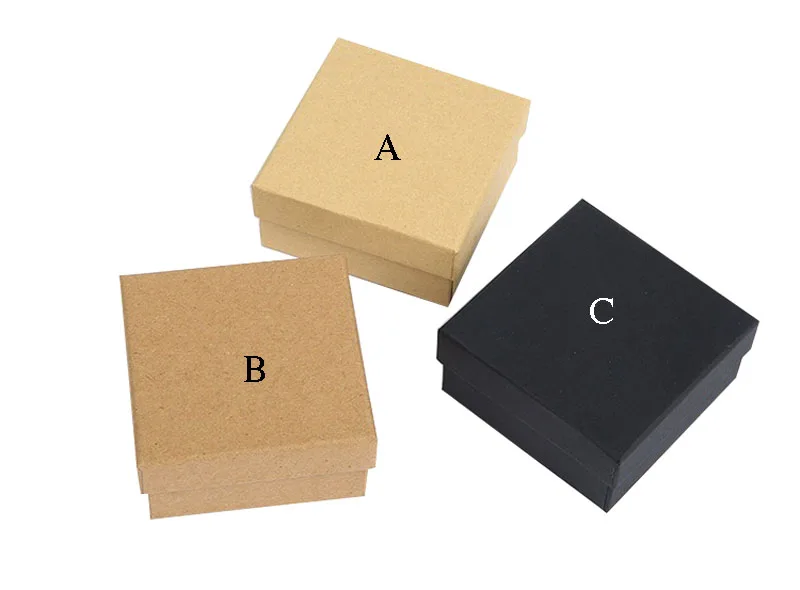 

Box For Jewelry Free shipping wholesale 50pcs /lot 7*7*3cm Necklace Pendant Gift Packaging Boxes Ring Earring Display Box