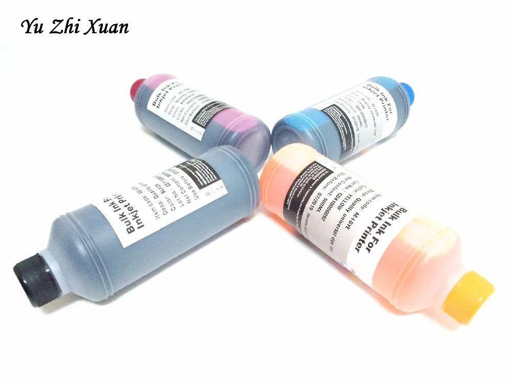 Yu Zhi Xuan! 500 мл чернила общего красителя для Epson WF 3620 3640 7610 7611 7620 WP 4515 4525 краситель