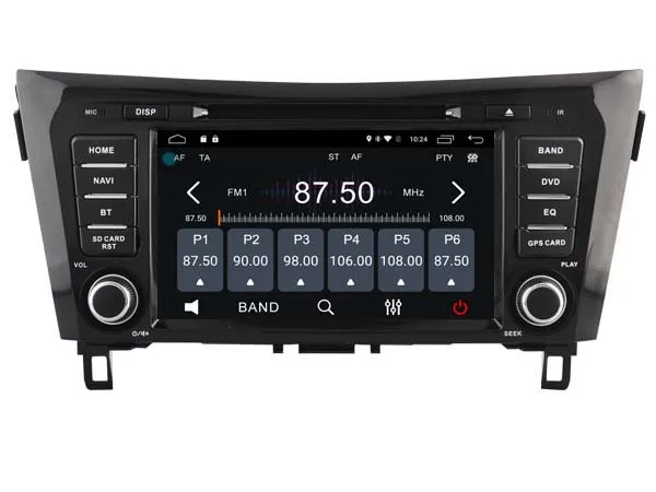 Android 6.0 автомобиль DVD для Nissan Qashqai 2014 Автомобильный GPS аудио плеер стерео Штатная