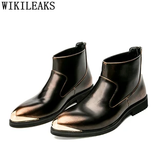 Мужские ботинки на высоком каблуке, из кожи, Coiffeur I, обувь ковбойские сапоги