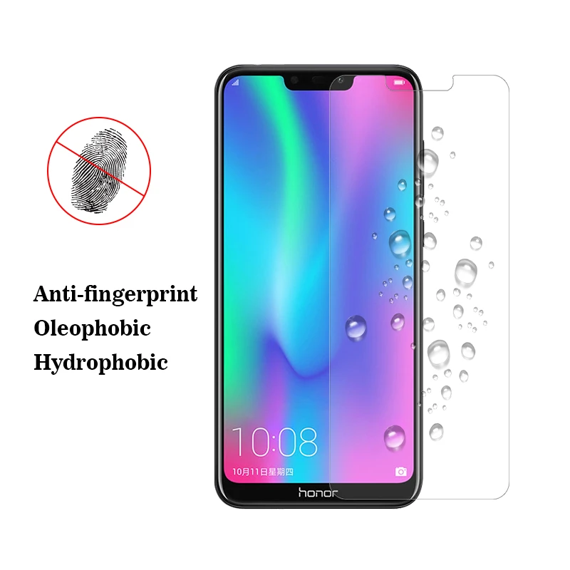 Закаленное стекло 2.5D для Huawei Honor 8C Защитная пленка экрана HD 9H 0 3 мм защита от